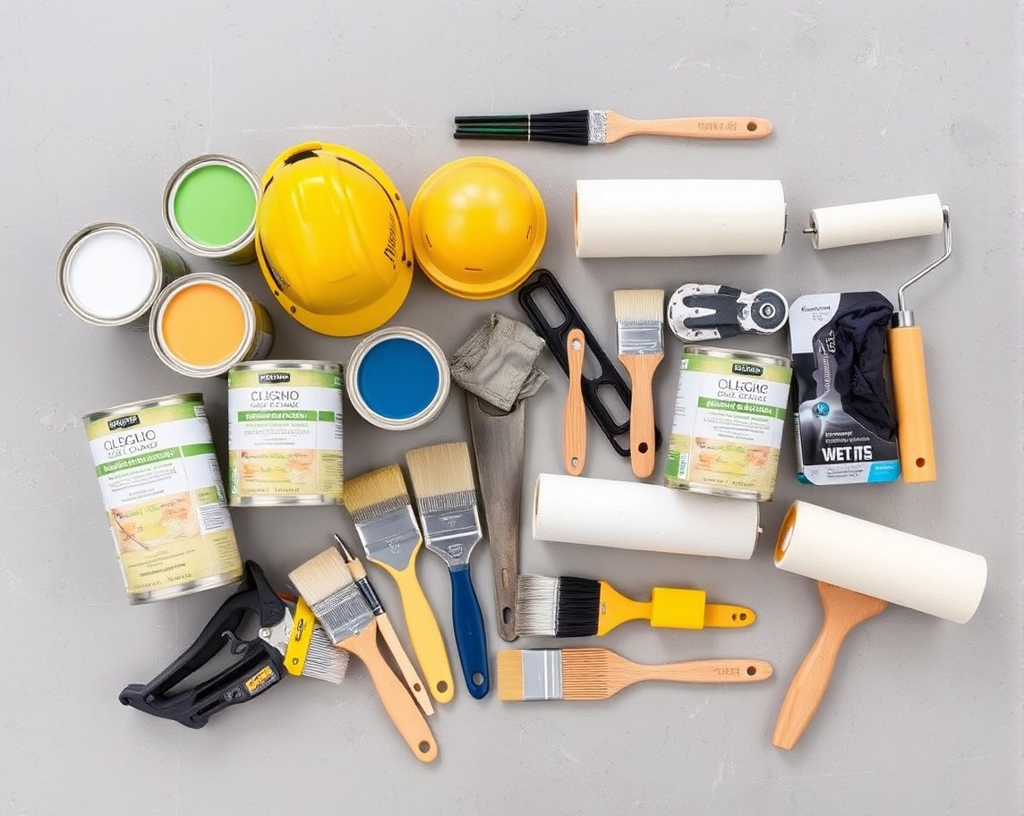 ambrezent_tech_A_flat_lay_of_painting_supplies_including_paint_c_3e5fe7c4 b73e 4dcb a241 9475e3c7961c